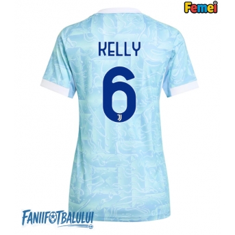 Juventus Lloyd Kelly #6 Tricou Fotbal Replică 2025-26 Femei Deplasare